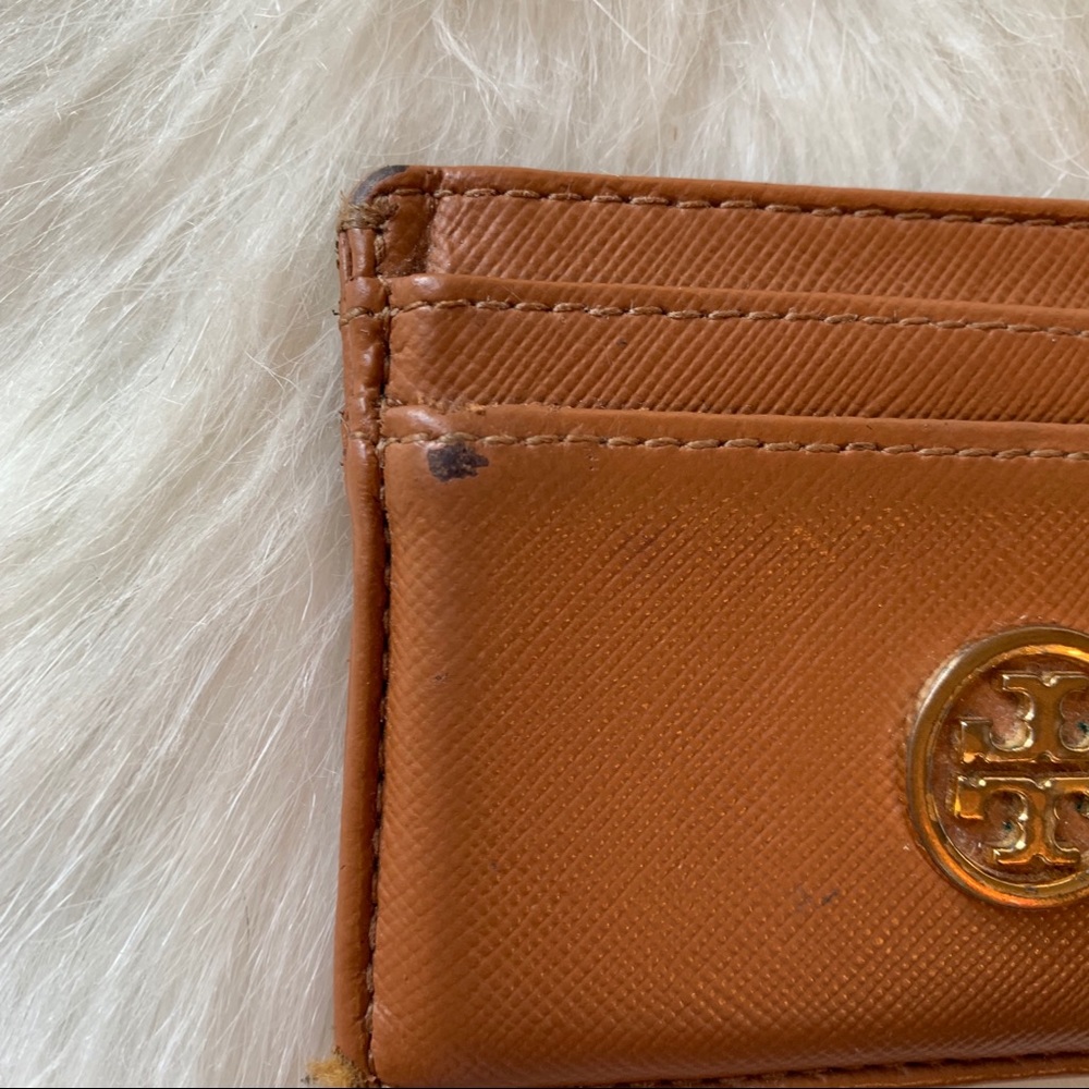 💕 Tory Burch Robinson Leather Card Case - Picture 3 of 5